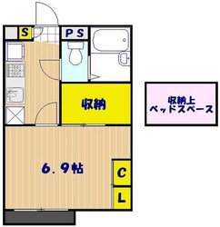 レオパレスヴァンサンカン４２８４６の物件間取画像